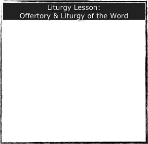 Liturgy Lesson: 
Offertory & Liturgy of the Word

First, the notion of worshipping God with one’s heart and with understanding is discussed.

Afterward, the lesson takes you through the Liturgy from the time the Corban is offered to the Priest of Bishop to choose for the Mystery of the Eucharist, up to and including the recitation of the Creed. 
